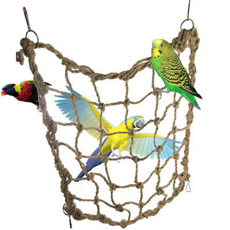 Pet Bird Swing Parrot Parakeet Budgie Cockatiel Cage Hammock Hanging Funny ToyBX