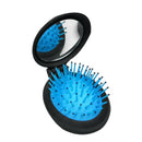 Folding Travel Hair Comb with Mirror - Mini Pocket Hair Brush for Gift Idea