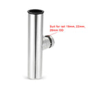 Boat Fishing Rod Holder Clamp-on fit 9-1.7" Rail Adjustable Stainless Steel