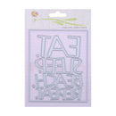 2pcs Eat Sleep DIY Cutting Die Stencil Scrapbook Embossing Craft Album Card