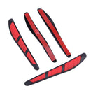 4pcs Car Door Edge Guard Strip Anti-collision Side Mirror Protector (Red)