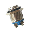 5 Pieces 16mm High Round Metal Push Button Switch Momentary Reset Copper Contact