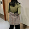 Fashion Woolen Shoulder Bag Women Large Capacity Messenger Handbags (Red) A#S