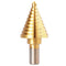 1/4 - 1-3/8 inch Titanium Steel Metal UNI Variable Stepped Down Drill Bit U