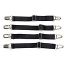 4Pcs Adjustable Bed Sheet Corner Holder Elastic Straps Fasteners Clips JD**FT