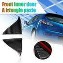 2x Carbon Fiber Interior Front Quarter Glass Cover Trim for Mazda3 17 18