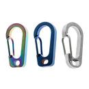 3pcs Titanium Alloy Carabiner Clip Snap Hook Keychain Camping Outdoor Tools