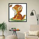 DIY Needlework 11CT Art Stamped Canvas Kit Cross Stitch (D384 Small Tiger)