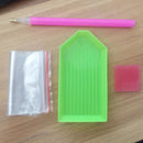 Set Oval Nails Art Rhinestones Picker Plate And Dotting Pencil Picker Gel Cube .