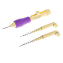 6Pcs Punch Embroidery Needles Stitching Pen Kits Craft Tool Threaders Sewing