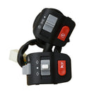 Motorcycle 7/8'' Handlebar Horn Turn Signal Fog Light Control Start Off Switc-