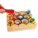 Wooden Beehive Games Clip Bee Color Cognition Toys Childhood Education Toys