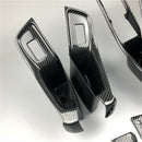 Car Window Glass Lifting Buttons Frame Door Storage Box Cover Trim 6Pcs For