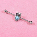 Stainless Steel Earrings Piercing Long Ear Stud Ornament Women Jewelry Gift