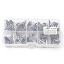 80Pcs Fishing Rod Guide Tip  Set Repair Kit Stainless Steel Frames with Fish Box