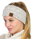Pink Yarn Spring Winter Ear Warmer Headband For Women Knitted Crochet Twist S2Y7