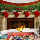 Xmas Merry Christmas Day Happy New Year Tapestry for Home Decor Wall Art-G