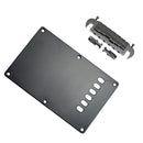 6 String Bridge Tailpiece+Backplate Back Plate for Electric Guitar Parts