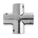 Heavy Duty 316 Stainless Steel 90 Degree 4 Way Marine Boat Hand Rail Fitting