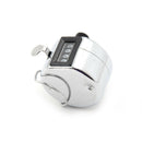 Stainless Metal 4 Digit Number Clicker Golf Hand Tally Click Counter Tool 3C