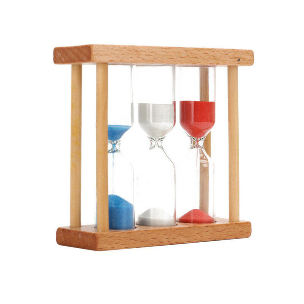 1/3/5Mins Wooden Sand Sandglass Hourglass Timer Clock Unique Gift Decor