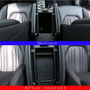 Plastic Glove Armrest Storage Box with Black Mat for Maserati Ghibli Levant
