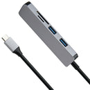 USB 3.0  TF Type C Aluminum Alloy USB C Hub Computer Accessories 5 In 1