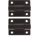 2pcs - Adjustable  Position Control Hinge (Sold As A Pair) Black