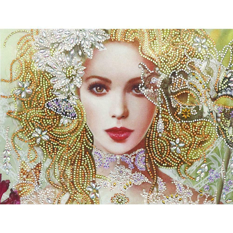 5D DIY Special Shaped Diamond Painting Beauty Cross Stitch Mosaic Kit Decor