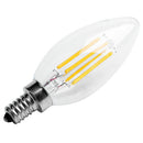 Dimmable E12 4W COB Edison Candle Flame Filament LED Light Bulb Lamp 10*3.5 M6B2