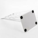 1Pair Contemporary Mat Simple Metal Bookends Book Ends White