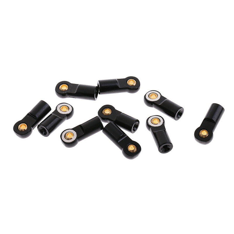 10 Pcs M3 Metal Ball Head Holder Tie rod end For RC Climbing Car Black