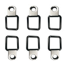 6x Metal D Ring Tie Downs Cargo Trailer Anchors Points with Mounting Bracket