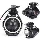 1pcs CREE U7 Angel Devil Eye Light 125W Motorcycle LED Fog Spotlight LJ