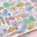 45pcs Snack Pocket DIY Decorative Stickers Paper Labels Gifts Packaging Decor JR