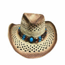 Men'S Rafi Straw Hat Beach Sunsreen Cowboy Hat Big Hat Along Picture Color
