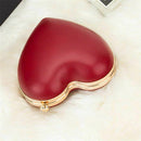Female Clutch Love Gift Bag Evening Party Red Heart Handbag Dinner Mini Cha