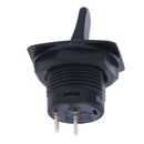 R13-402A Black 2Pin ON-ON Maintained 2Position SPDT Round Toggle Switch J 3C