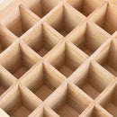 25 Slots Wooden Essential Oil Storage Box Aromatherapy Container Organizer S Hn