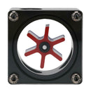 G1/4 Port 3 Impeller Water Flow Meter Indicator for PC Water Cooling(Black)