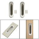 2pcs Flush Recessed Finger Pull Sliding Door Handle Kitchen Cabinet Draw ODC