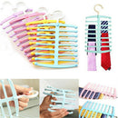 Fishbone Necktie Tie Belt Hanger Rack Shawl Scarf Clip Home Organizer Holder M&