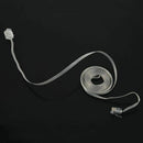 10ft RJ11 6P4C Connector Flat Telephone Cable Clear Gray Q4Z7