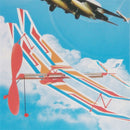 Rubber Band Powered Glider Biplane Assemble Aircraft Plane Kid Education yiS TE