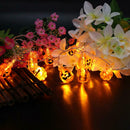 20pcs LED Lamps Halloween Ghost Pumpkin String Lights for Party Bar Decor A