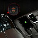 2.1A Mini Dual USB Car Charger Adapter 2 Ports 12V-24V Cigarette Socket Light^
