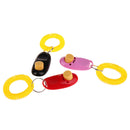 7pcs Pet Dog Training Adjustable Sound Key Chain Clicker Dog Tranining Toys G