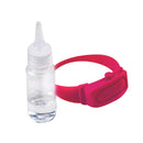1 Set Outdoor Hand Dispenser Bracelet with Empty Squeeze Bottle (Rose Red) A
