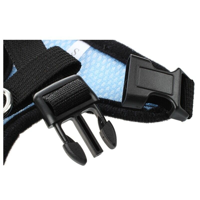 Harness vest Leash S Light blue for cats dogs animals Pet U3S9