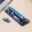 2pcs PCI Express Riser Card 1x To 16x USB3.0 4pin Cable for Bitcion Miner